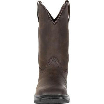 Rocky Men's Worksmart 11" Comp Toe WP Wellington Boot -Chocolate- RKW0276 - Image 4