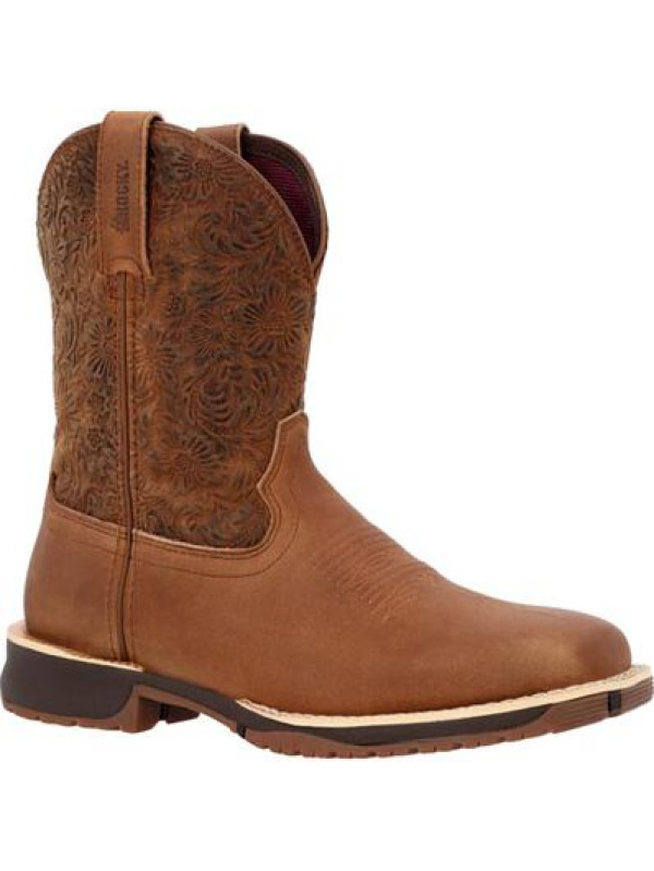 Rocky Women's Rosemary 9" Square Toe WP Western Boot -Cinnamon- RKW0413