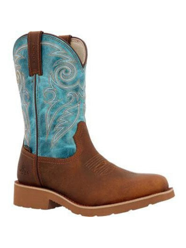 Rocky Women's Monocrepe 11" Square Toe WP Western Boot -Brown- RKW0445