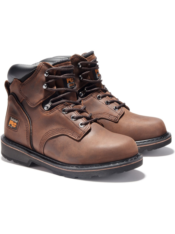 Timberland PRO Men's Pit Boss 6" Soft Toe Work Boots Brown TB133046214