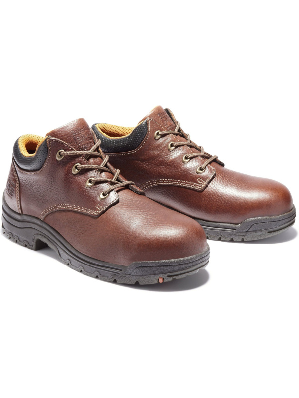 Timberland PRO Men's TiTAN Oxford Alloy Toe Work Shoe Brown TB147028210