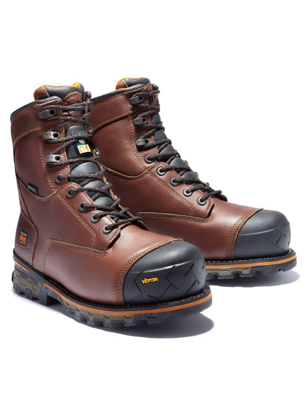 Timberland Pro Men's Boondock 8" Comp Toe WP Work Boot -Brown- TB189646214