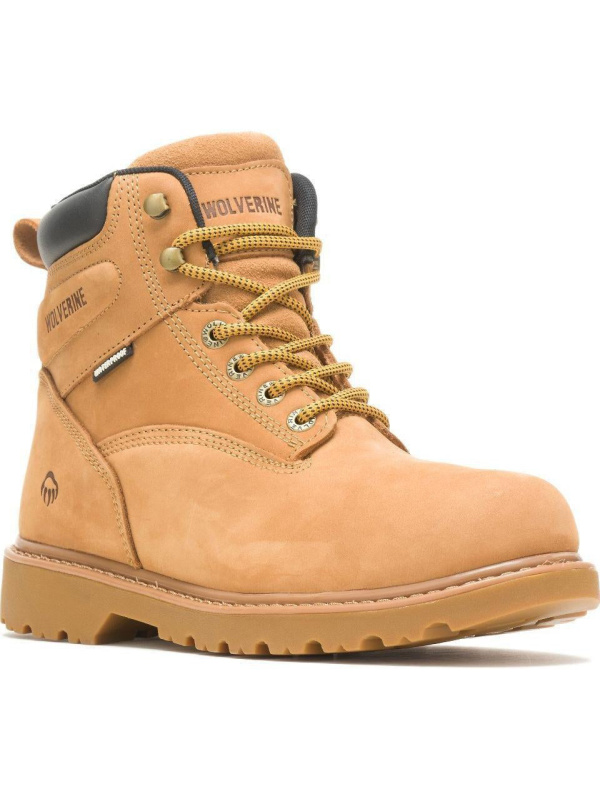 Wolverine Men's 6" Floorhand WP Steel Toe Work Boot - Wheat- W10632