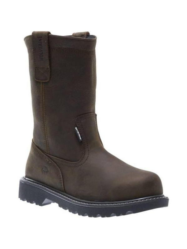 Wolverine Men's 10" Floorhand WP Wellington Work Boot - Brown - W10682