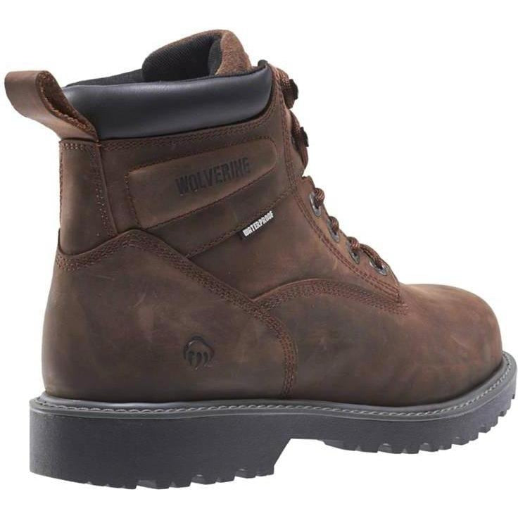 Wolverine Women's Floorhand Steel Toe WP Work Boot - Brown - W10696 - Image 9