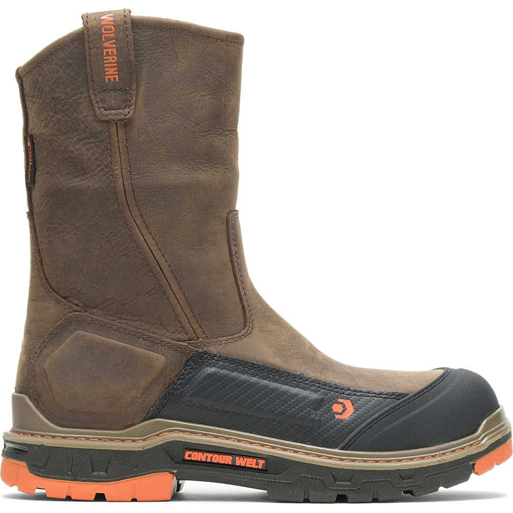 Wolverine Men's Overpass Carbonmax Comp Toe WP Work Boot- Coffee- W10708 - Image 2