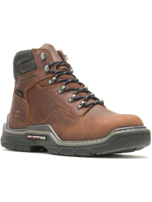 Wolverine Men's Raider Durashocks 6" CM Comp Toe WP Work Boot- W211128