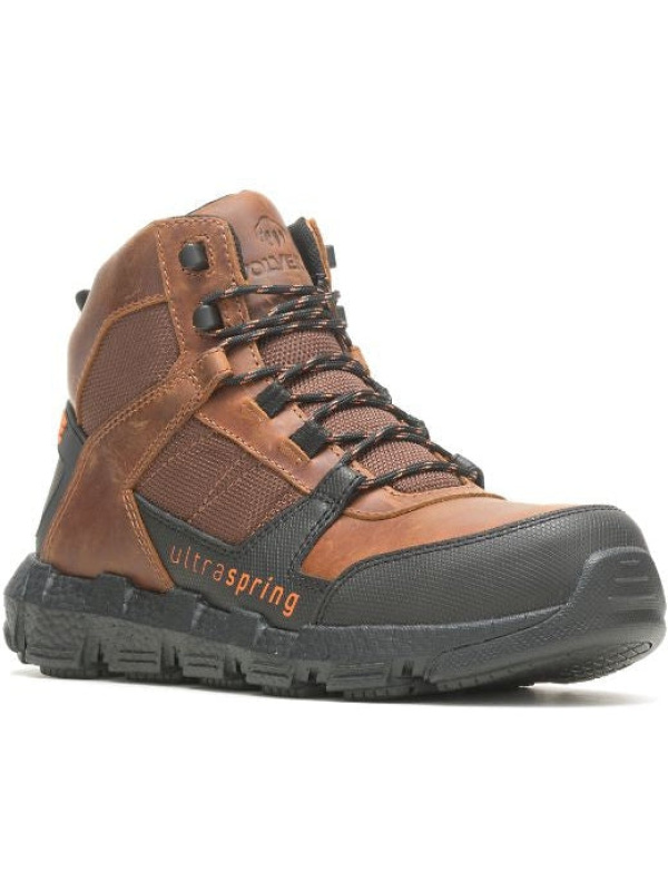 Wolverine Men's Rev 6" UltraSpring Durashocks ST Work Boot - Tobacco - W220018