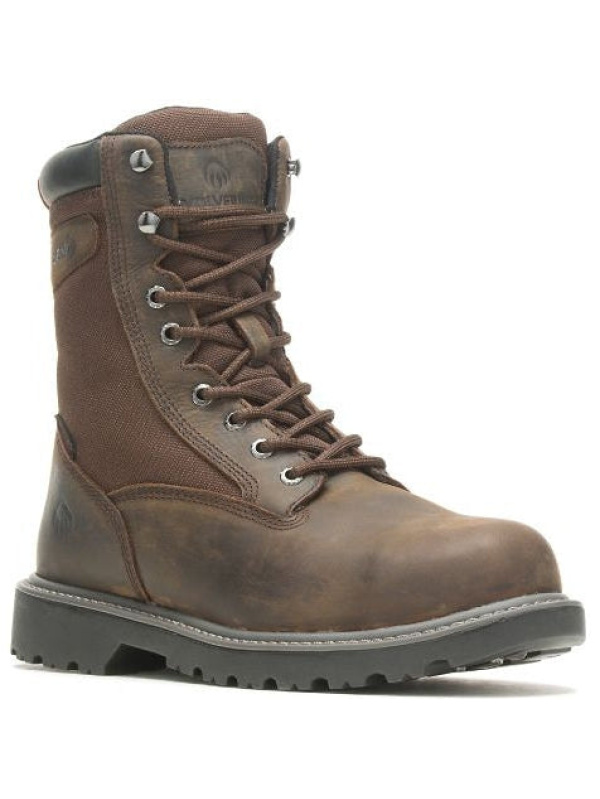 Wolverine Men's Floorhand 8" WP Steel Toe Work Boot Dark Brown W221041