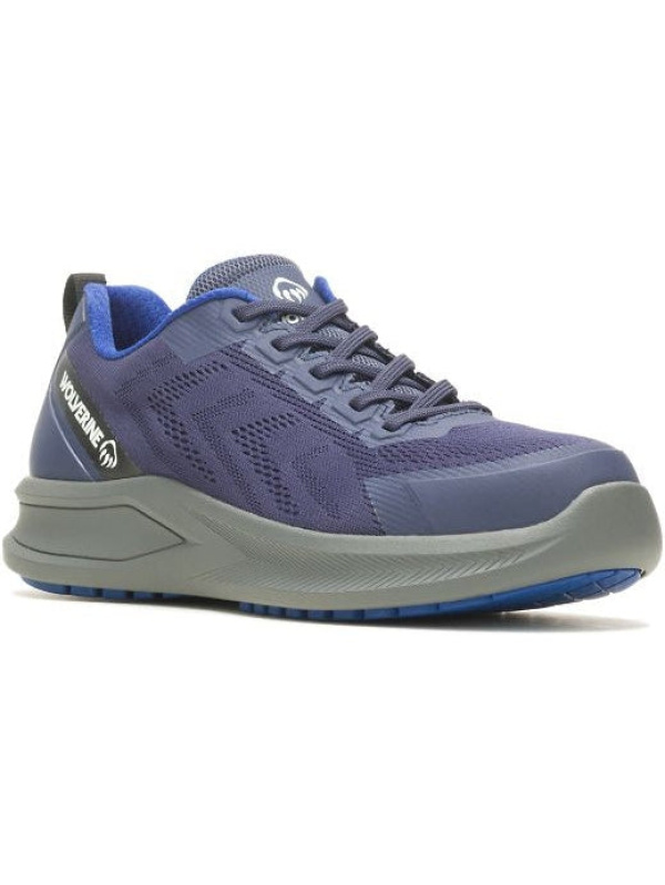 Wolverine Men's Bolt Durashocks Knit Carbonmax Work Shoe -Navy- W231003