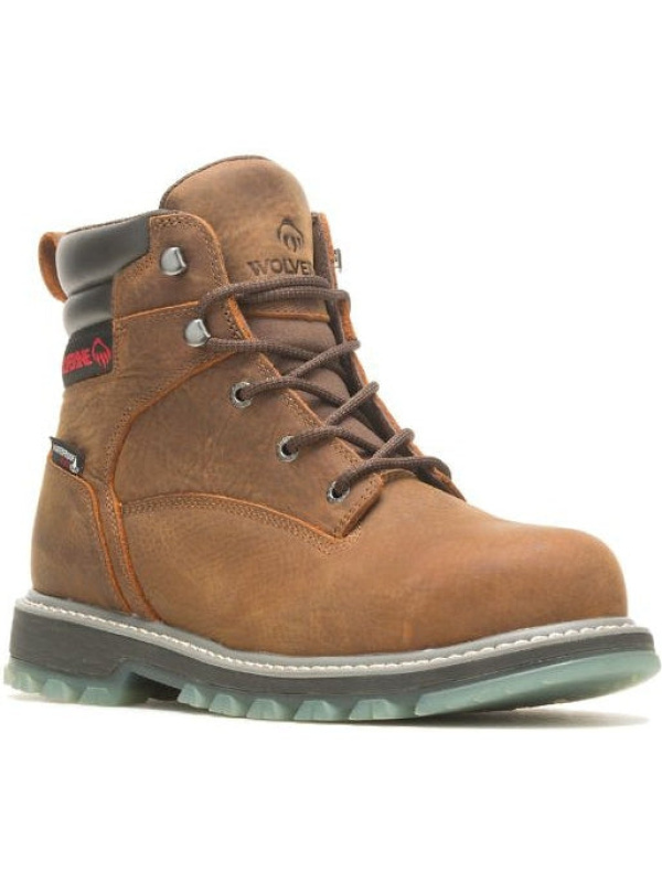 Wolverine Men's Floorhand Lx 6" Steel Toe WP Work Boot -Brown- W231016