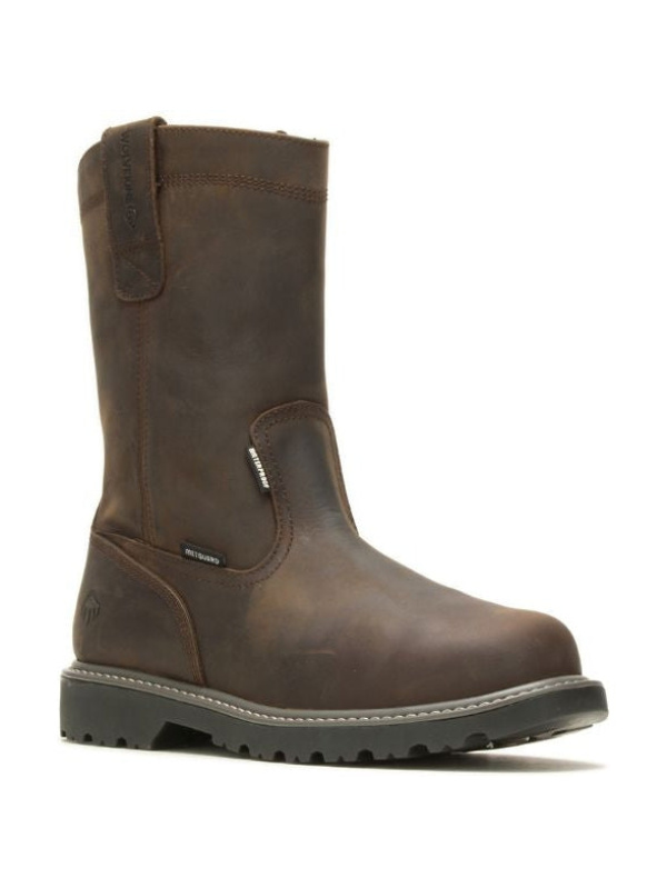 Wolverine Men's Floorhand Steel Toe WP Wellington Work Boot -Brown- W231025