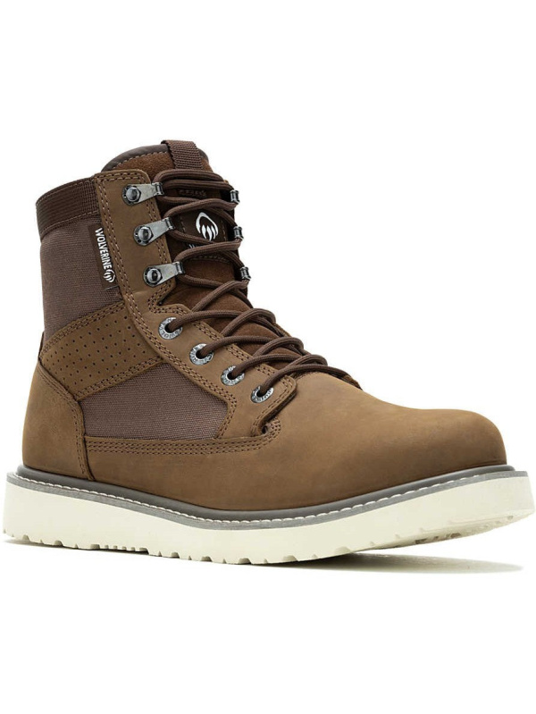 Wolverine Men's Trade Canvas 6" Soft Toe Wedge Unlined Work Boot- Brown- W240015