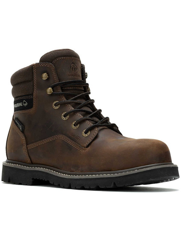 Wolverine Men's Revival 6" Comp Toe WP Work Boot- Brown- W241017