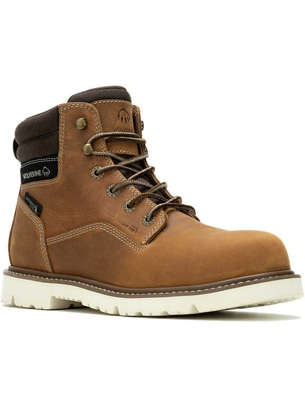 Wolverine Men's Revival 6" Comp Toe WP Work Boot- Wheat- W241018