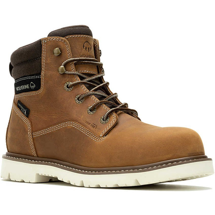 Wolverine Men's Revival 6" Comp Toe WP Work Boot- Wheat- W241018