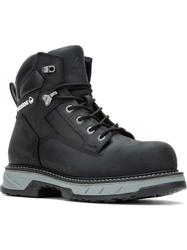 Wolverine Men's Reforce 6" Carbonmax Comp Toe WP Work Boot- Black- W241022