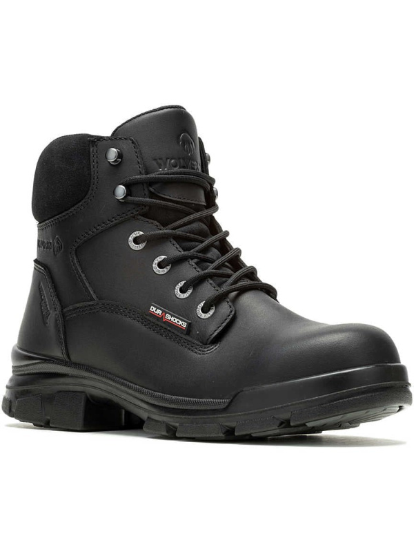 Wolverine Men's Durashocks SR Icon 6" Comp Toe WP Work Boot -Black- W241098