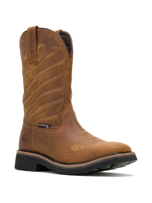 Wolverine Men's Rancher Flag Lx Steel Toe WP Work Boot -Brown- W241184