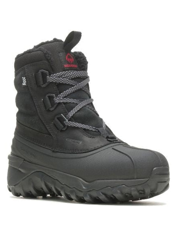 Wolverine Men's Glacier Surge 6" WP Insulated Outdoor Work Boot - Black - W880311