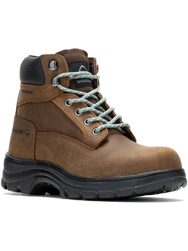 Wolverine Women's Carlsbad 6" Steel Toe WP Work Boot- Brown- W241012