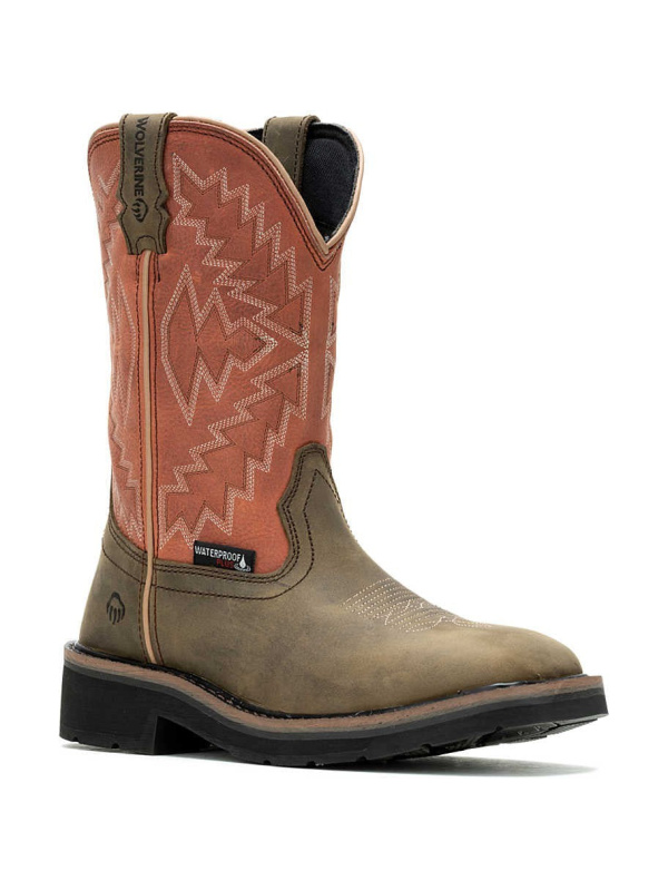 Wolverine Women's Rancher Arrow Steel Toe WP Western Work Boot- Rose- W241052