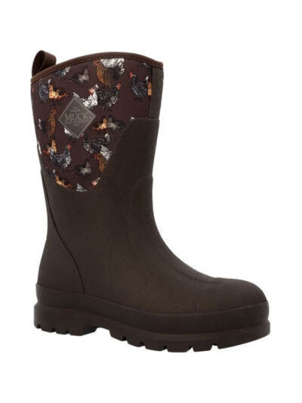 Muck Women's Chore Mid Waterproof Work Boot -Brown- WCHM9CK