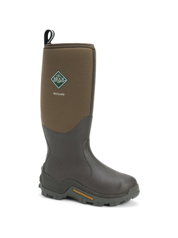 Muck Men's Wetland WP Wellington Rubber Work Boot - Tan/Bark - WET-998K