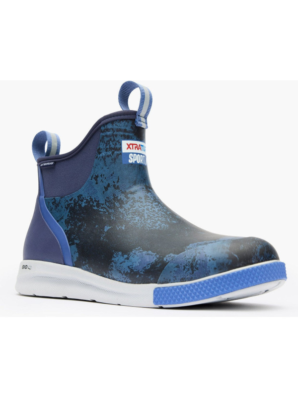 Xtratuf Men's Ankle 6" Soft Toe WP Slip Resist Sport Deck Boot -Blue- XADSM202