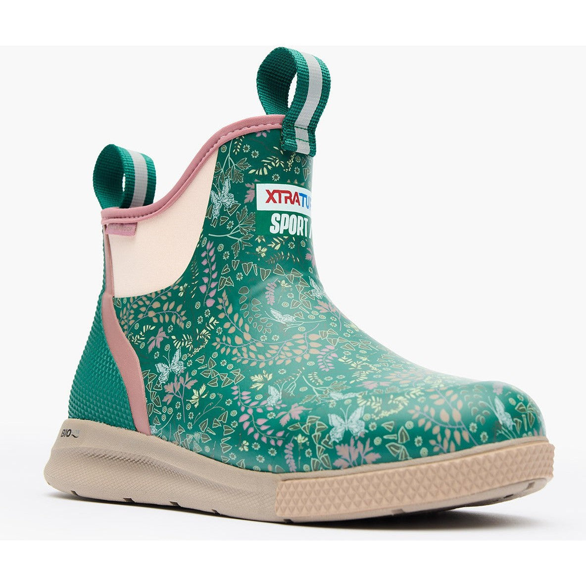 Xtratuf Women's Ankle 6" WP Slip Resistant Sport Deck Boot -Green- XADSW300