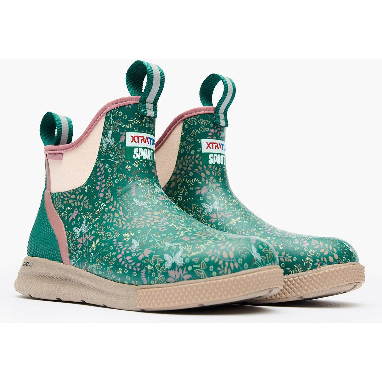 Xtratuf Women's Ankle 6" WP Slip Resistant Sport Deck Boot -Green- XADSW300 - Image 4