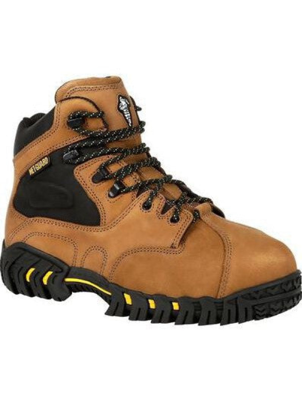 Michelin Men's 6" Steel Toe Internal Metguard Work Boot - Brown - XPX763