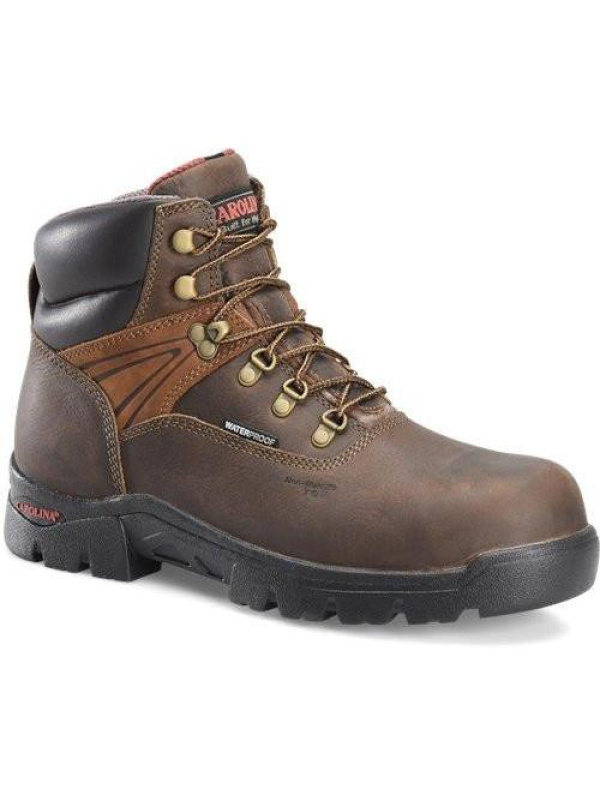 Carolina Men's Hook 6" Comp Toe WP Hiker Work Boot - Brown - CA5537