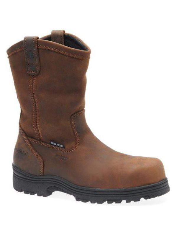 Carolina Men's Laser Comp Toe WP Wellington Work Boot - Brown - CA2533