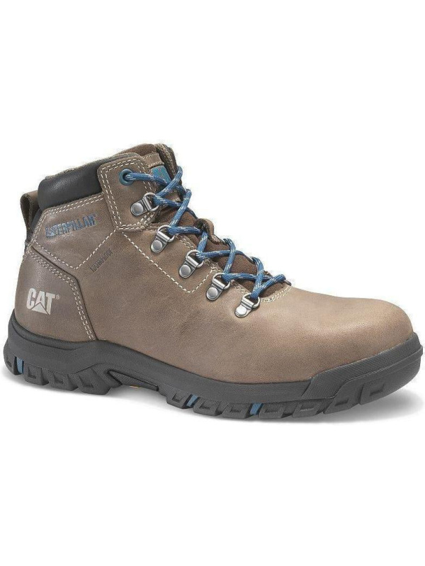 CAT Womens Mae Steel Toe Waterproof Work Shoe - Brown - P91012