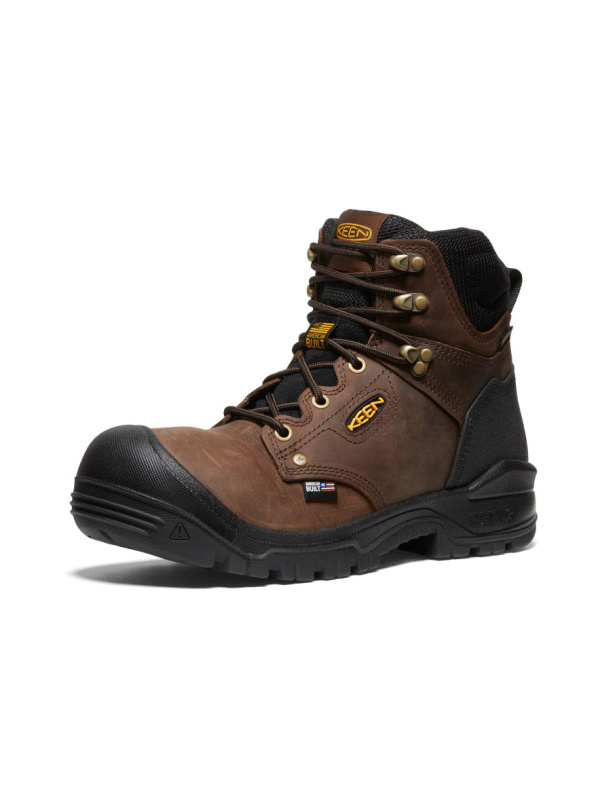 KEEN Utility Men's Independence 6" WP Soft Toe Work Boot -Brown - 1026489