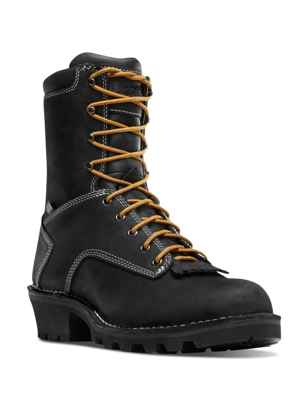 Danner Men's Logger Soft Toe WP Work Boot - Black - 15431