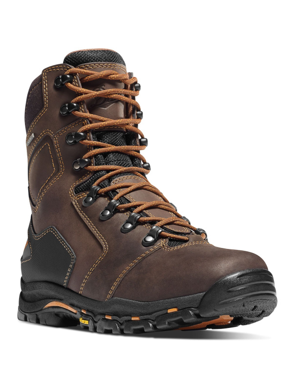 Danner Men's Vicious 8" Soft Toe WP Work Boot - Brown - 13866