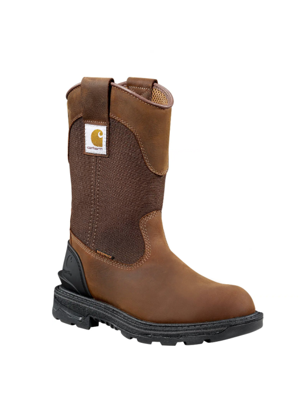Carhartt Women's Ironwood 11" Alloy Toe WP Wellington Boot -Brown- FT1502-W