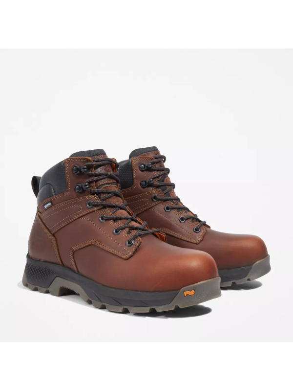 Timberland Pro Men's Titan EV 6" WP Comp Toe Work Boot -Brown- TB0A42FY214