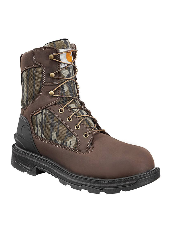 Carhartt Men's Ironwood Camo 8" Soft Toe WP Work Boot -Mossy Oak- FT8002-M