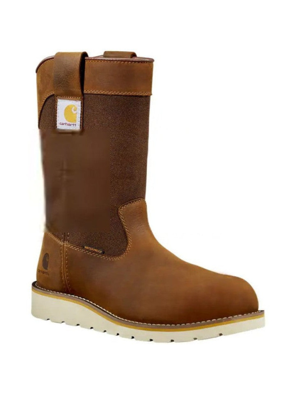 Carhartt Men's 10" Soft Toe WP Wedge Wellington Work Boot -Brown- FW1032-M