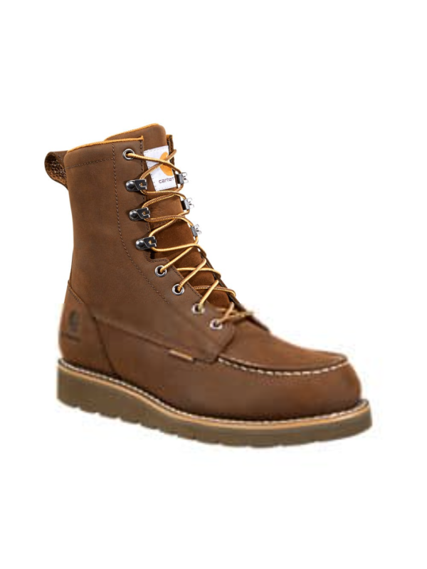 Carhartt Men's Moc 8" Soft Toe Wedge Work Boot -Brown- FW8093-M