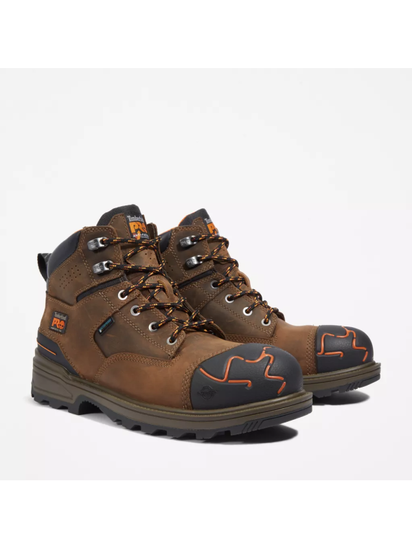 Timberland Pro Men's Magnitude 6" WP Comp Toe Work Boot -Brown- TB0A42ZY214