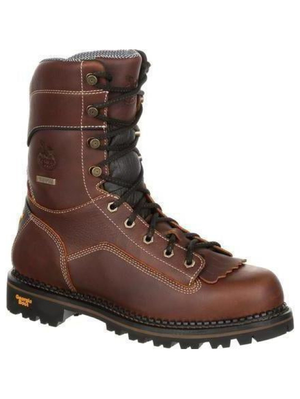 Georgia Men's AMP LT 9" Logger Comp Toe WP Work Boot - Brown - GB00238