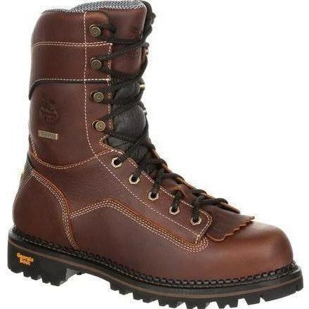 Georgia Men's AMP LT 9" Logger Low Heel WP Work Boot - Brown - GB00237