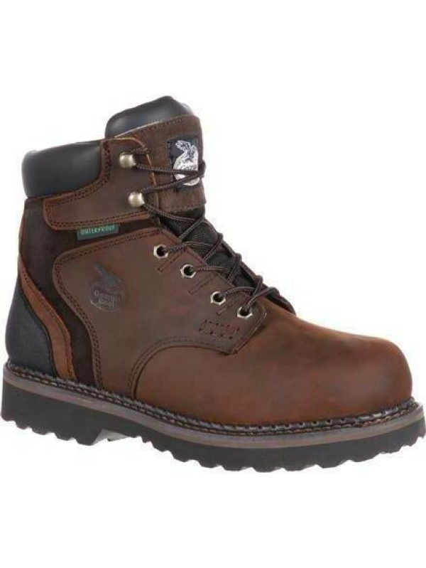 Georgia Men's Brookville 6" Waterproof Work Boot - Brown - G7134