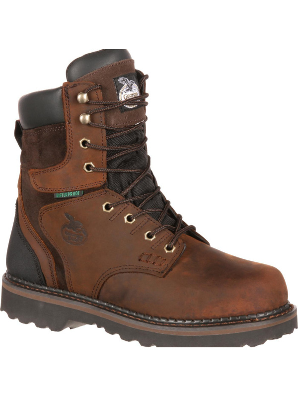 Georgia Men's Brookville 8" Waterproof Work Boot - Brown - G9134