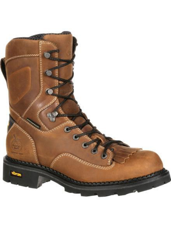 Georgia Men's Comfort Core 8" Comp Toe Logger Work Boot Brown GB00123
