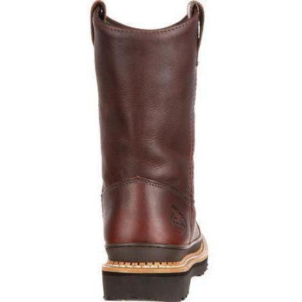 Georgia Men's Giant Steel Toe Pul-On Work Boots - Brown - G4374 - Image 5